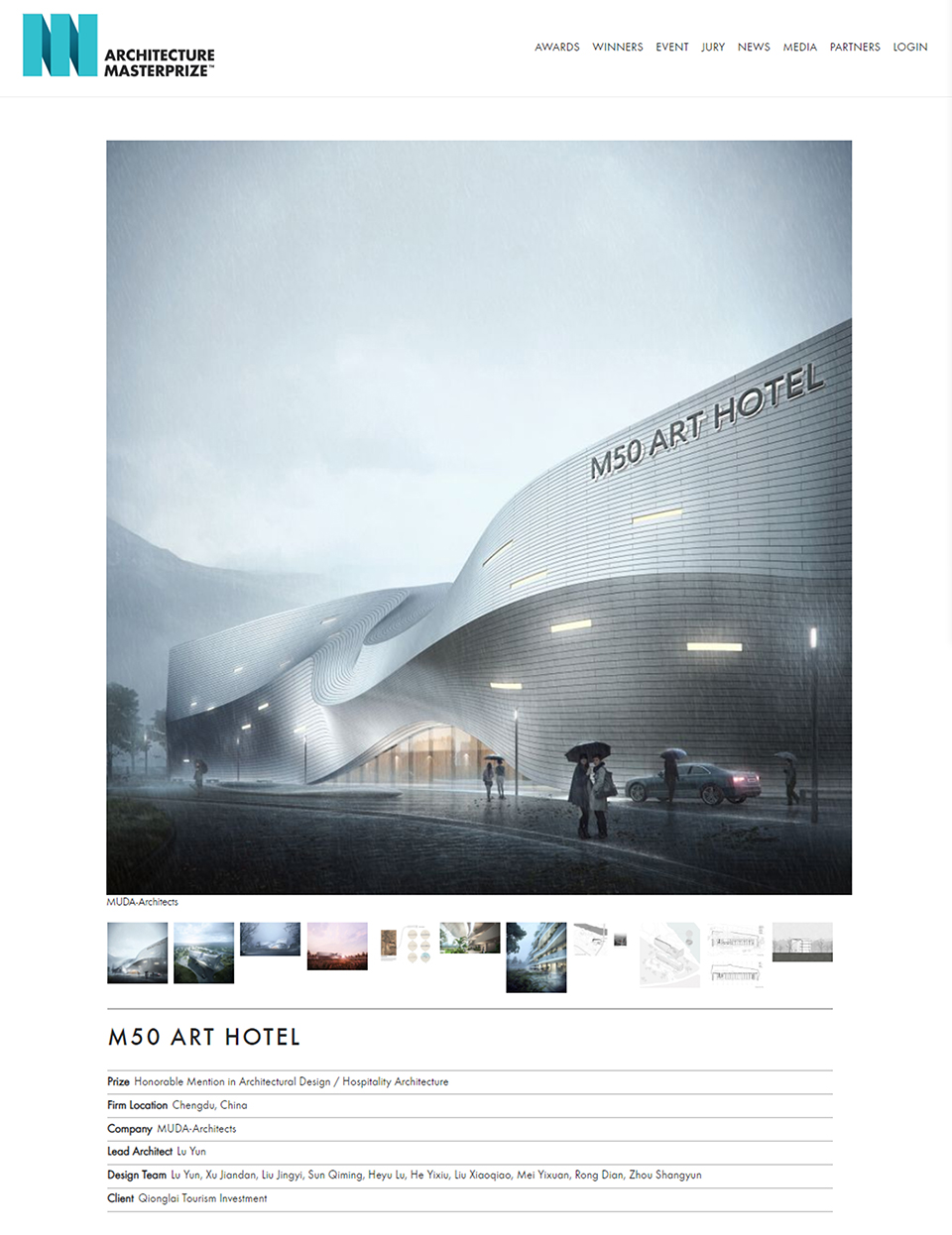 MUDA won the 2019 Architecture MasterPrize